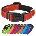 Reflective Adjustable Padded Dog Collar Soft Breathable Pet Neck