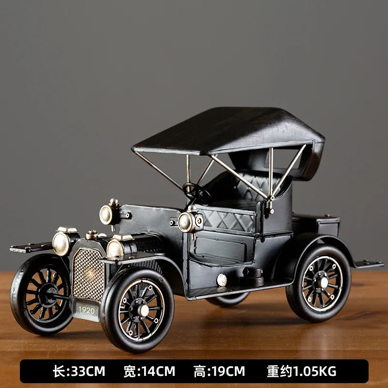 Vintage Nostalgic Vintage Car Models Office Accessories Creative Home Porch Living Room Wine Cabinet Decorations Room Decor