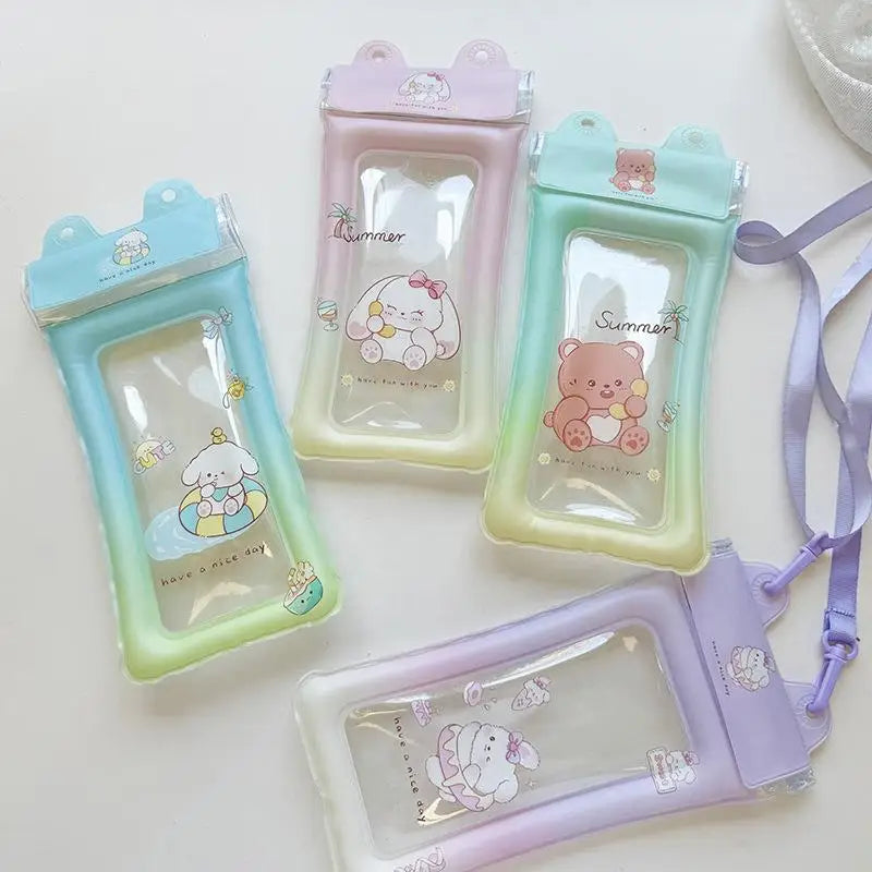 Universal Cartoon Waterproof Phone Case Pouch Swimming Underwater Photography