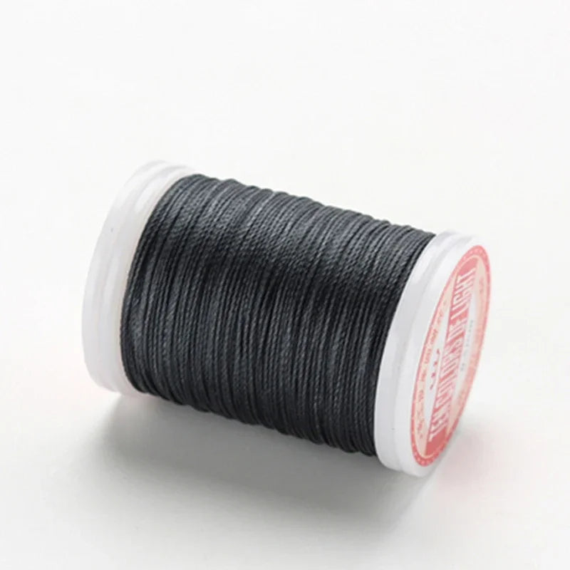hilo elástico costura Waxed Thread Accessories Leather Craft Sewing Thread Round Waxed Thread Polyester Cord Wax Coated Strings