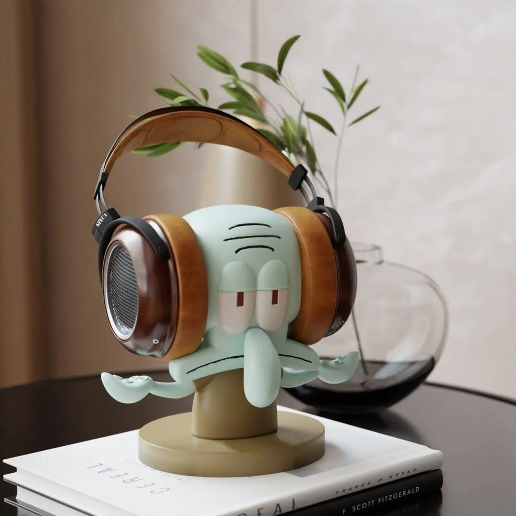 Original SpongeBob Squidward Headphone Stand, Creative & Functional Desk Organizer for Gaming Headset & Decor