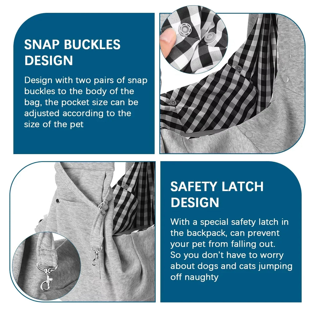 Pet Crossbody Shoulder Bag Carrier Bag Outdoor Travel Portable Cat Puppy Sling Carrier Bag Cat Backpacks Dog Carrying Supplies