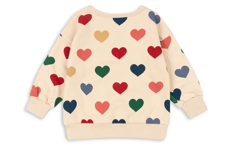 Spring KS Baby Girl Outfit Set Heart Sweatshirt Dress Kids Cotton Clothes Girls Sweatpants Pants Suits Children's Homewear 1-9Y