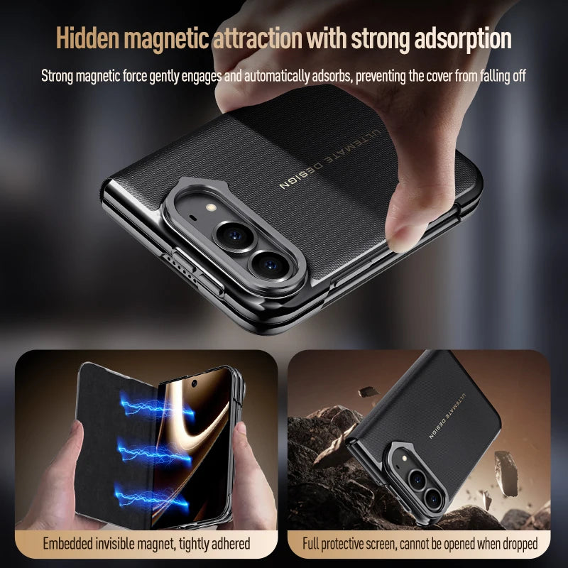 Cell Phone Accessories Business Leather Full Body Case for
