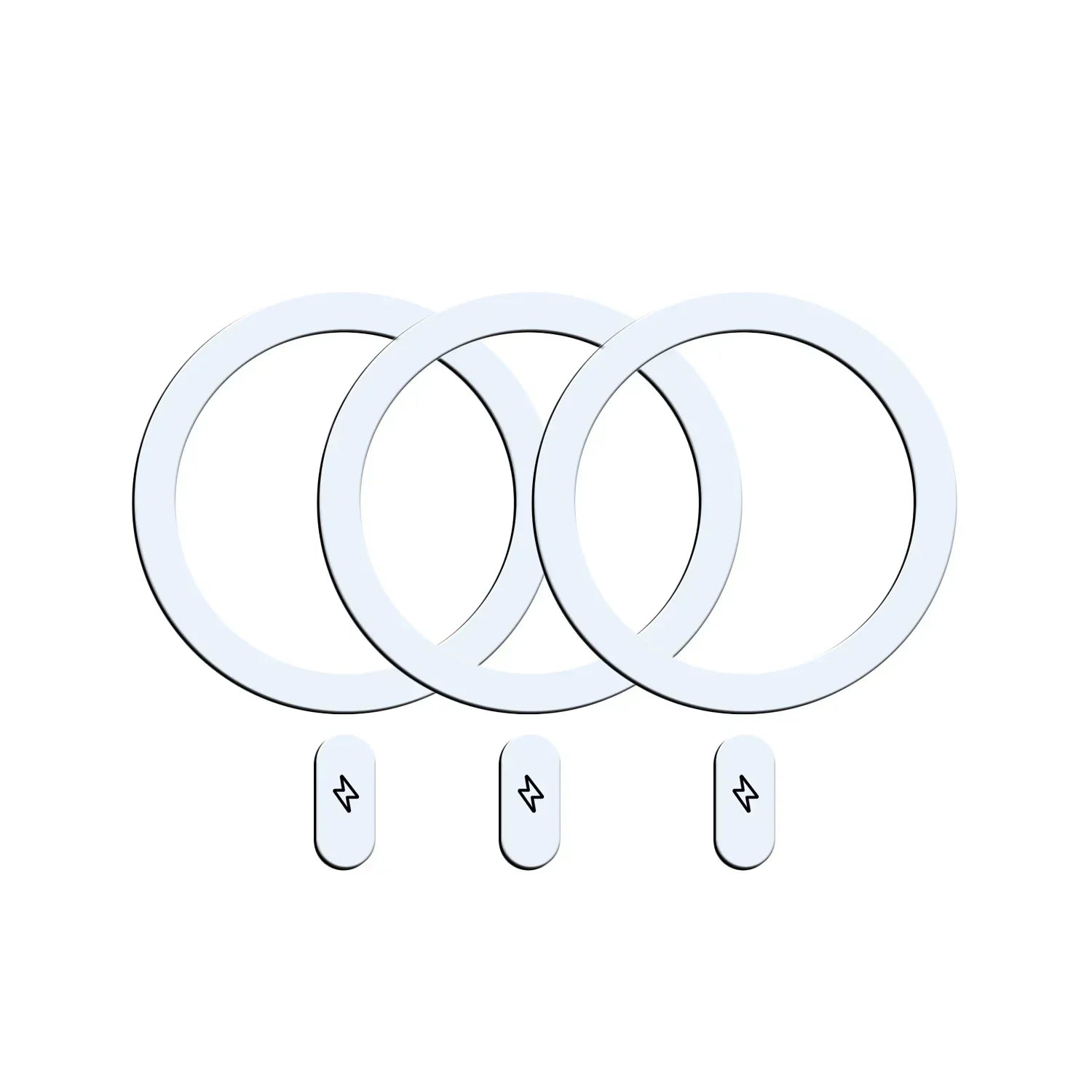5-1Pcs Universal Metal Plate Ring for Magsafe Magnetic Wireless Charger Iron Sheet Sticker Car Phone Holder for IPhone 15 14 13