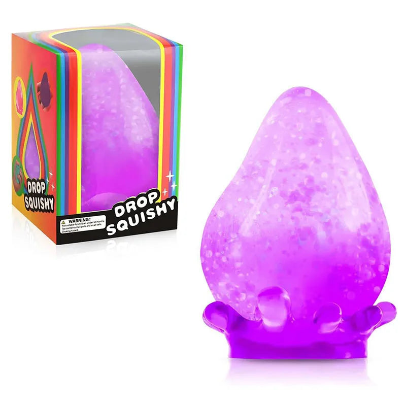 Ultra Big Water Droplet Pinching With Base Handmade Squeezing Silicone Pressure Relief Slow Decompression Rebound Kneading Gift