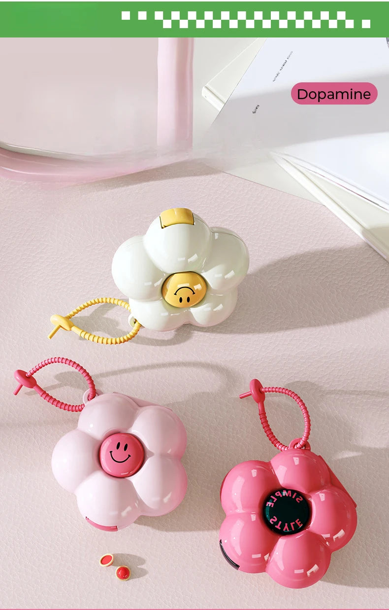 Portable Mini Storage Box with Floral Design with Compartments and Excellent Sealing Performance Travel Multipurpose Jewelry Box