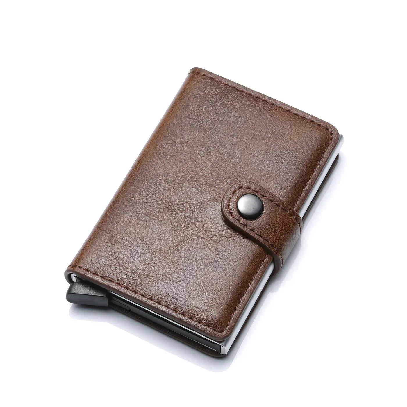 Rfid Visit Credit Card Holder Storage Luxury Small Smart Wallet Metal Business Cardholder Case Women Minimalist Walet for Men