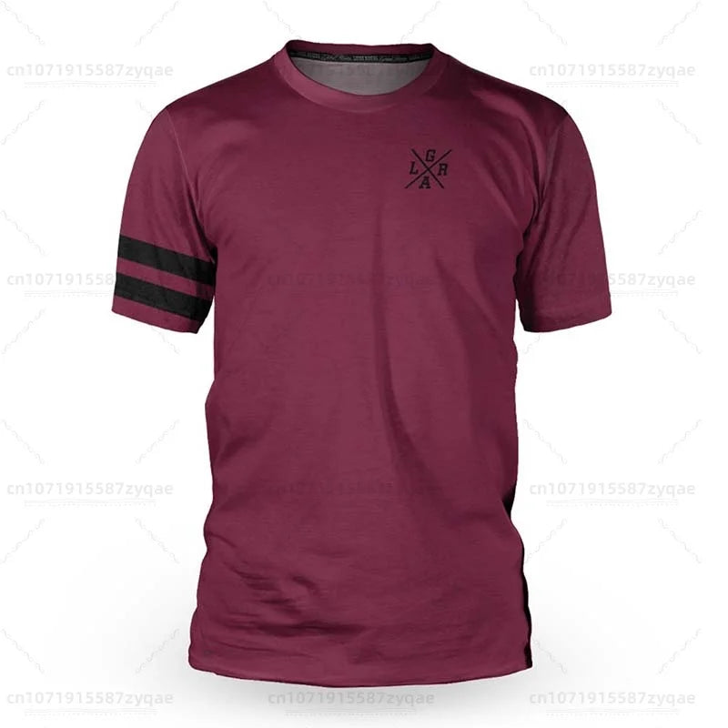 Men's Loose Rider Short Sleeve Jersey BMX MTB Mountain Bike Shirt Cross Country DH Motorcycle Sweatshirt Motochross Jersey