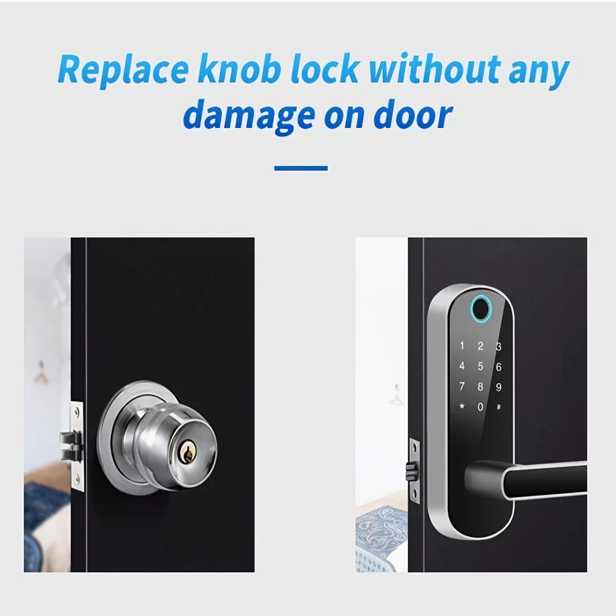 Smart Fingerprint Door Lock App Remote Control Keyless WIFI