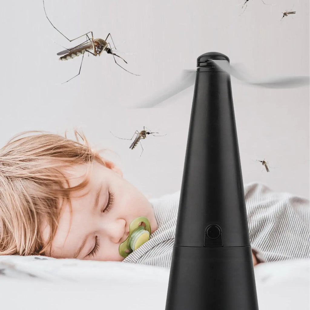 Automatic Mosquito Repellent Fan Fly Swatter Fan Portable Rechargeable Table Fly Fans Outdoor Kitchen Fly Repellent Fan