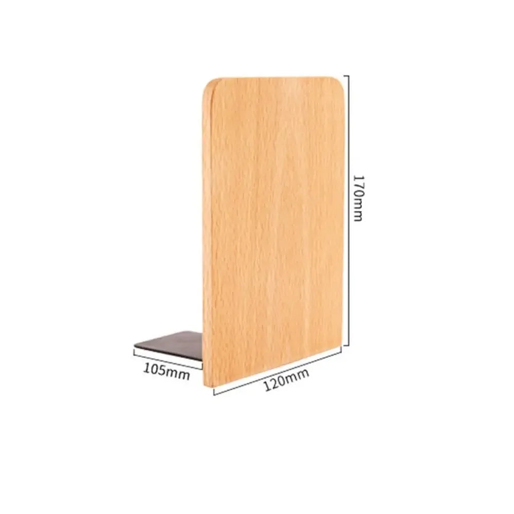 Display Holder Nature Wooden Bookends Beech Walnut INS Desktop Bookshelf Simple Desk Organizer Book Support Rack Minimalism