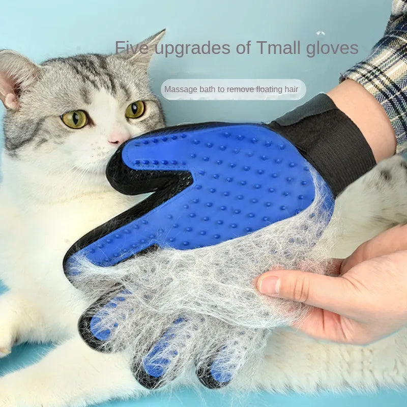 Silicone Pet Grooming Gloves for Cats & Dogs