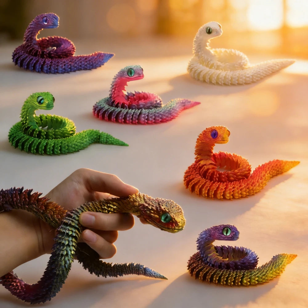 3d Printed Toys Home Decoration Desktop Decorations Anime Figures Articulating Home Decor Items 3D Printing Snake Eggs Rotating