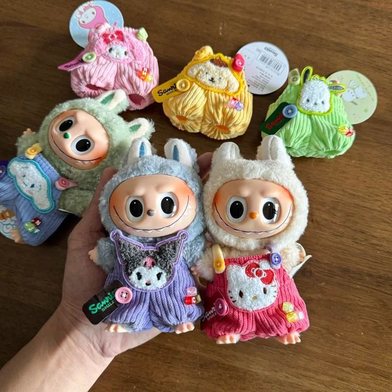 Hot Sanrio For Labubu Series Clothing V1 V2 V3 Toys Cartoon Cute Kuromi Melody Pendant Clothing Doll Fashion Accessories Gift