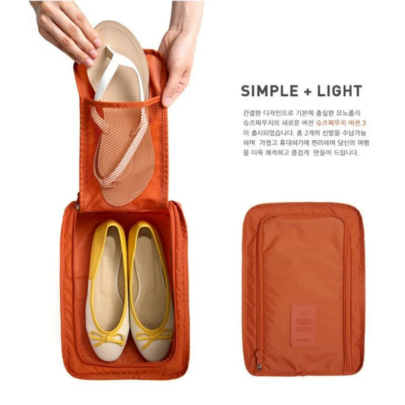 Multifunctional Portable Folding Waterproof Travel Shoes Storage Bag Pouch