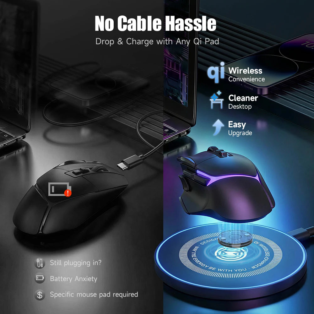 For Logitech Mouse Magnetic Wireless Charging QI Module Base for Logitech G Pro X Superlight 2 G PRO 2 LIGHTSPEED G502 X