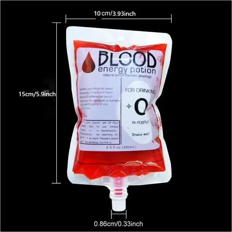 Halloween Cosplay Drink Container Bag Vampire Blood Pouch Props