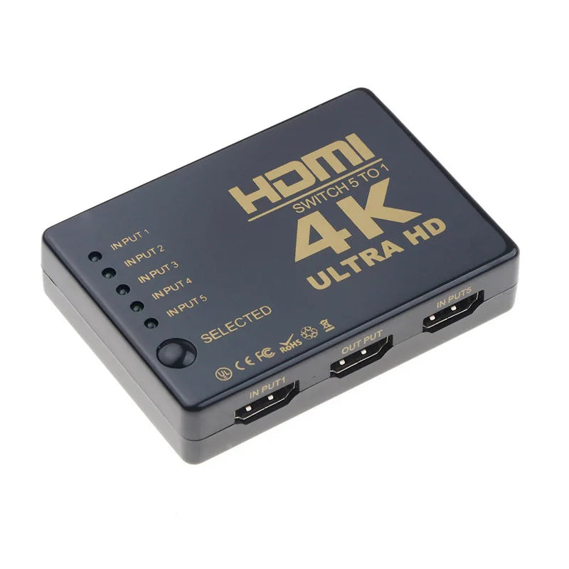 5 in 1 out HDMI Switch KVM Switcher HD