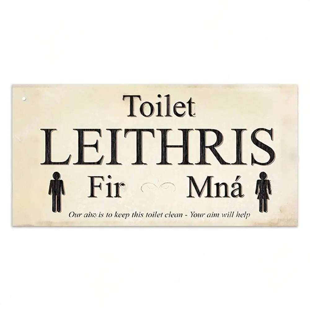 Home decor Toilet Signs Wooden Hanging Plaque Decorative Plaque for Toilet Door Hanging Sign Wood In Bar Pub Beach decor