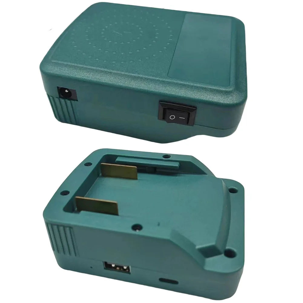 1-Pack Mobile Wireless Charger Adapter For Metabo 18V Li-ion Battery BS18LT, USB-QC 2.0/3.0 Type-C PD 2.0/3.0, 18W-20W