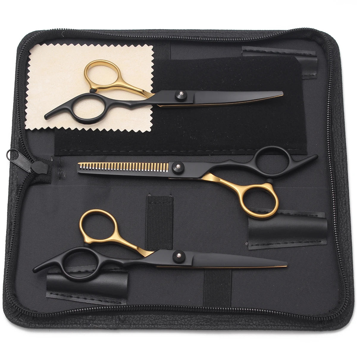 Dog Grooming Scissors 6" JP Stainless Pet Hairdressing Scissors Cutting Scissors Thinning Shears Comb Curved Scissors Z3001