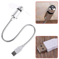 Mini Mobile USB Powered Cooling Fan Flexible Goose Neck Air Blower