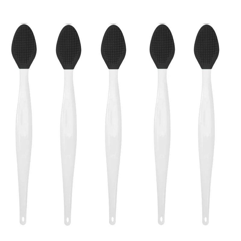 1/5PCS Beauty Skin Care Silicone Face Brush Exfoliating Facial Cleansing Scrub Nose Brush Blackhead Remove Double-Sided Brushes