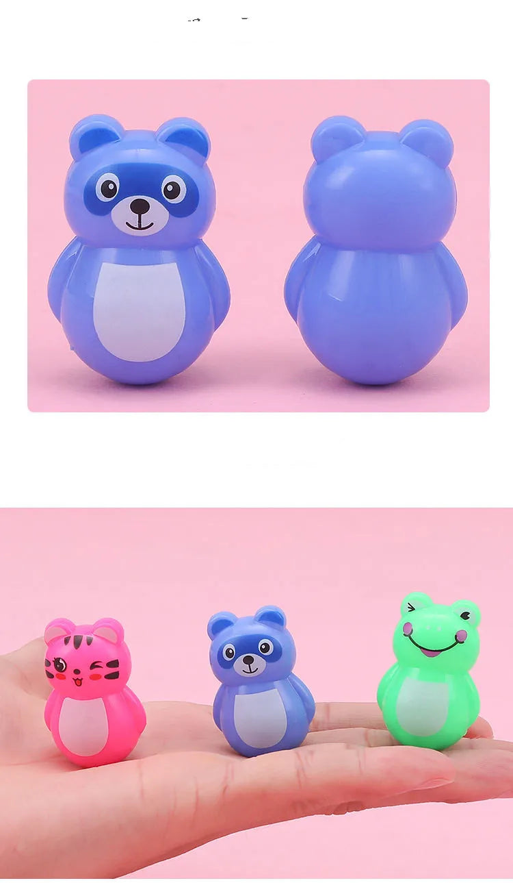 50pcs Plastic Cartoon Party Favors Toy Assortment Giveaway Pinata Filler Kids Birthday Keepsakes Carnival Prizes