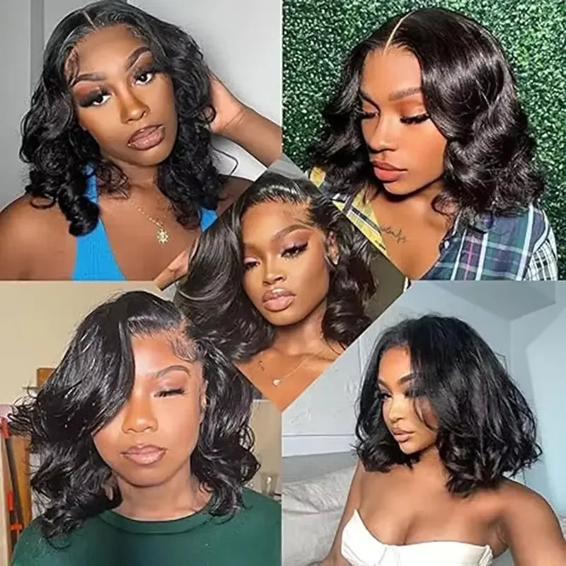 Short Bob 250% Density 13x4 HD Lace Front Human