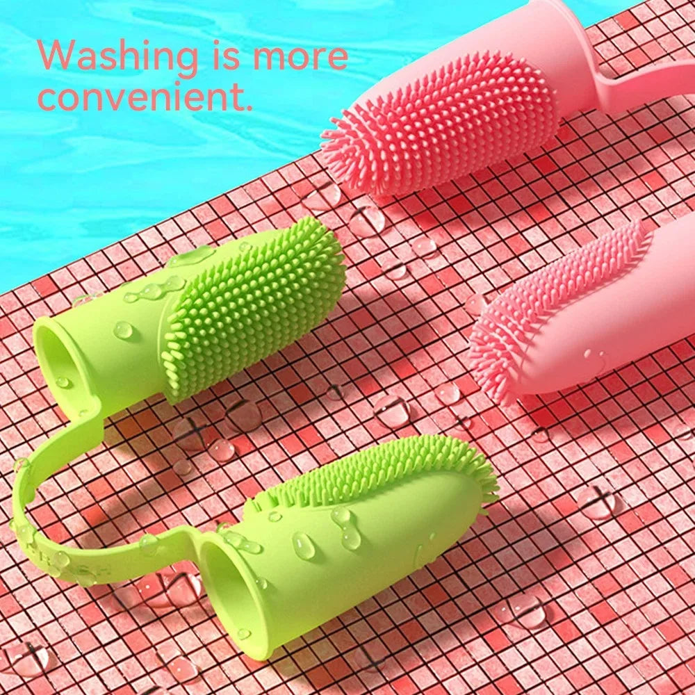 Finger Cover Pet Toothbrush Oral Cleaning Dog Toothbrush Flexible Durable Finger Toothbrush Pet Cleaning and Beauty Accessories