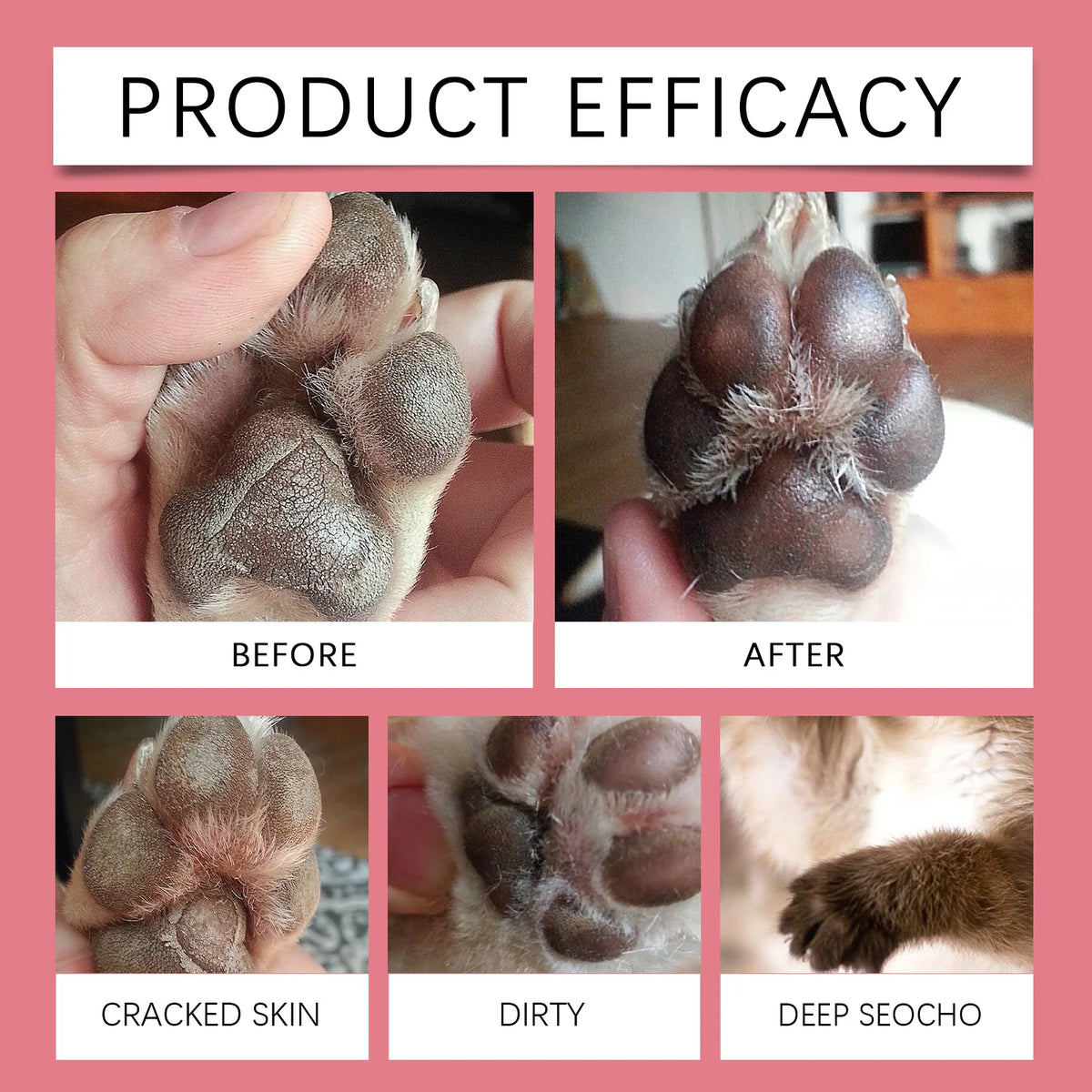 Pet Paw Care Wax Natural Anti Friction Wear Heal Dry Cracked Paws
