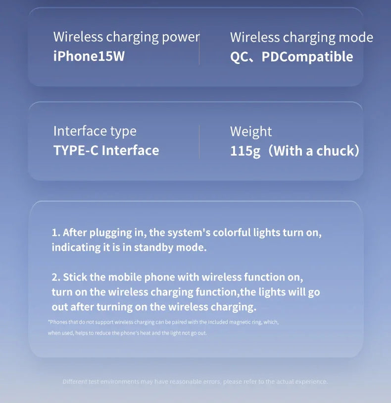 Tempered Glass 15W QI2 Wireless Charger ice Cooling Phone Holder For Magsafe iPhone 16~12 Magnet Cellphone Bracket Fast Charging