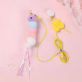 Cat Rope Long Rope Teasing Cat Toy Accessories Pet Kitten Toy Cat Toy Swing Sticky Disc Elastic with Bell Hanging Door Teasing