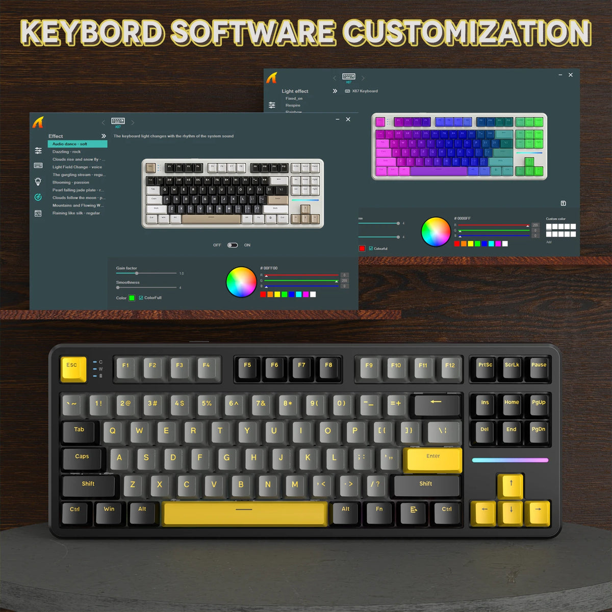 ATTACK SHARK X87 Wireless Mechanical Gaming Keyboard USB-C