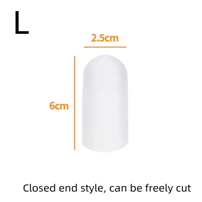 2pcs Silicone Toe Caps Gel Toe Covers Provide Protectors Cousions Relief Pain from Toe Blisters Corns Calluses