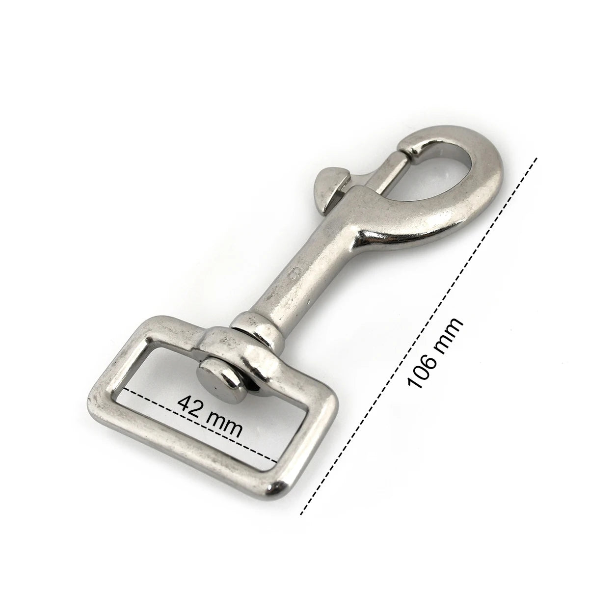 1x Stainless Steel Trigger Swivel Eye Bolt Snap Hook For webbing Leather Craft Bag Strap Belt Clasp Pet Dog Leash Clip Quality