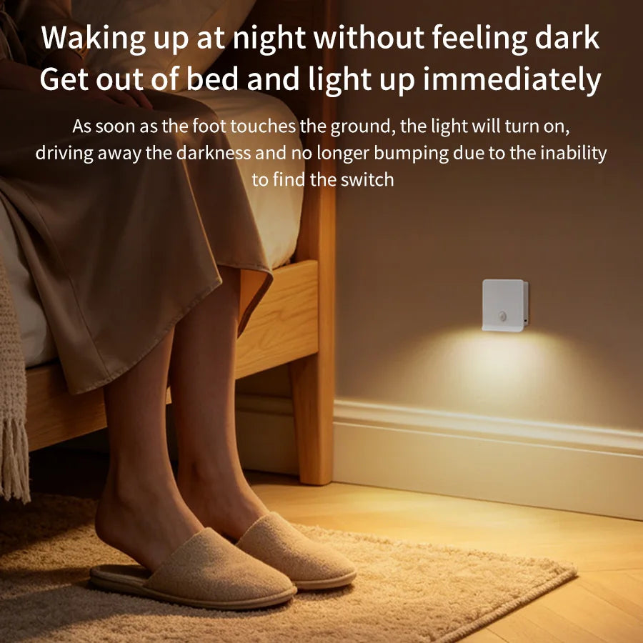 Motion Sensor LED Cabinet Light USB Rechargeable Stick-on Closet Stair Lights for Hallway Bedroom Kitchen Wardrobes Under Stairs