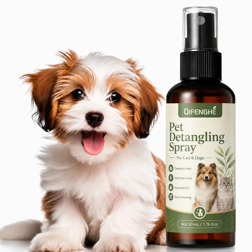 Pet Hair Detangler and Dematting Spray for Dogs Cats