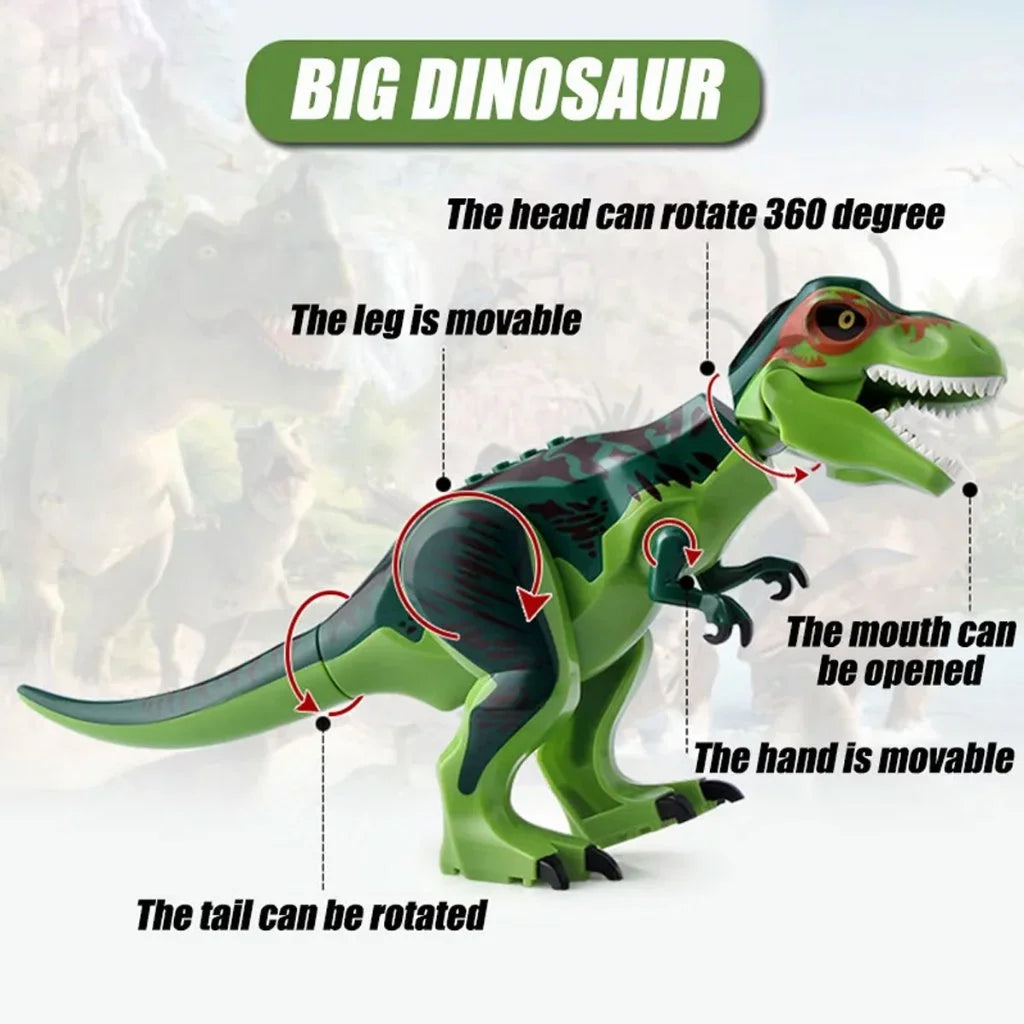 Jurassic World Brutal Raptor Building Blocks Dinosaur Model