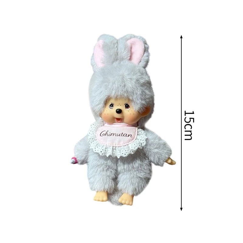 Monchhichi Keychain Kawaii Keychains for Bags Monchhichi Doll Hanging Pendants Children's Day Birthday Gift 몬치치