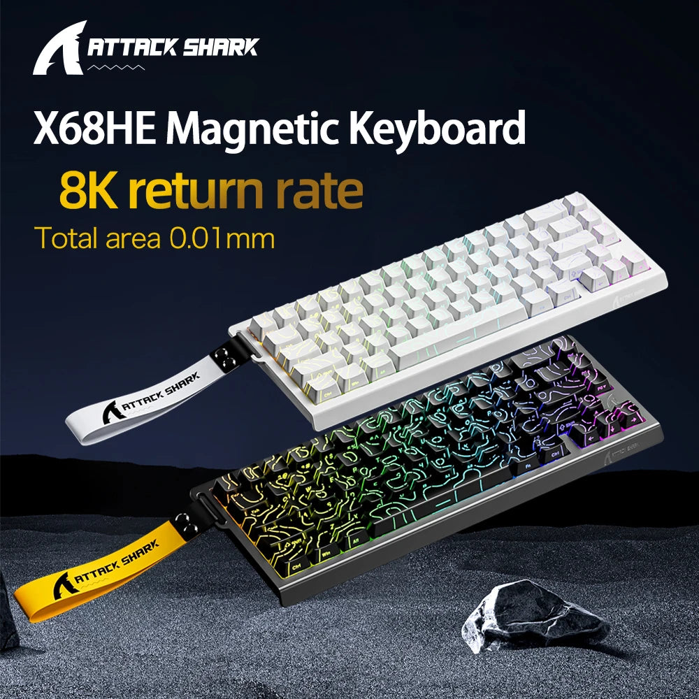 ATTACK SHARK X68HE X68Pro He Magnetic Mechanical Keyboard for