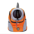 Pet Backpack Carrier for Small Dogs & Cats - Front-Folded Travel Backpack with Ventilation Mesh & Harness-Like Zipper Lock