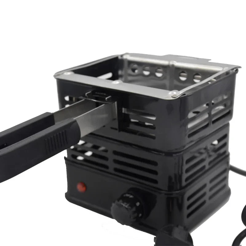 1000W Square Multipurpose Coal Burner Electric Charcoal Starter Shisha Hookah Stove with Detachable Handle Fast Burner