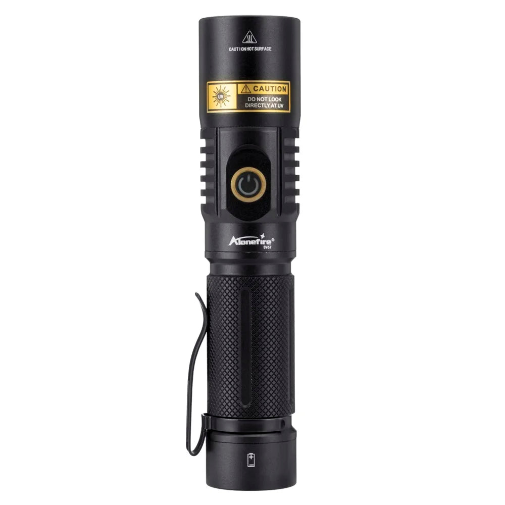 20W 395/365nm UV Flashlight USB Rechargeable Blacklight Curing Cat Tinea Pet Urine Stain Marker Leakage Ore Money Scorpion Light