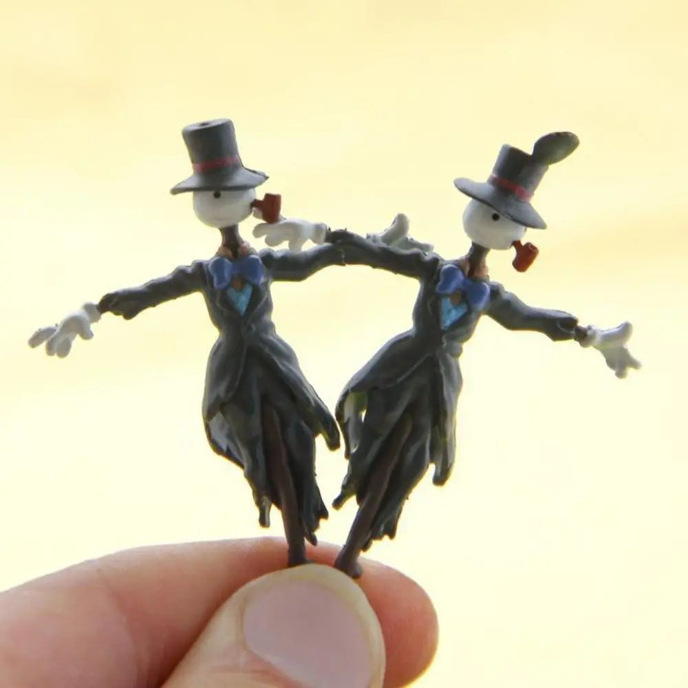 New DIY Landscape Decoration Mini Resin Scarecrow Statue Funny Cartoon Toy Ornaments