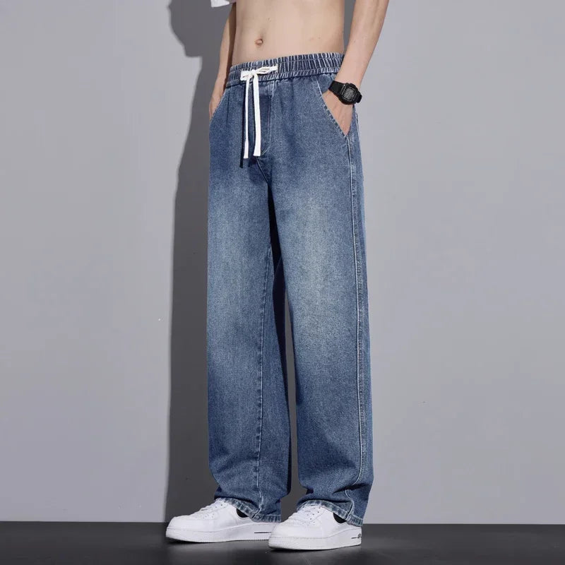 Men's Clothing Wide-leg Pants Baggy Jeans Streetwear Straight Fashion