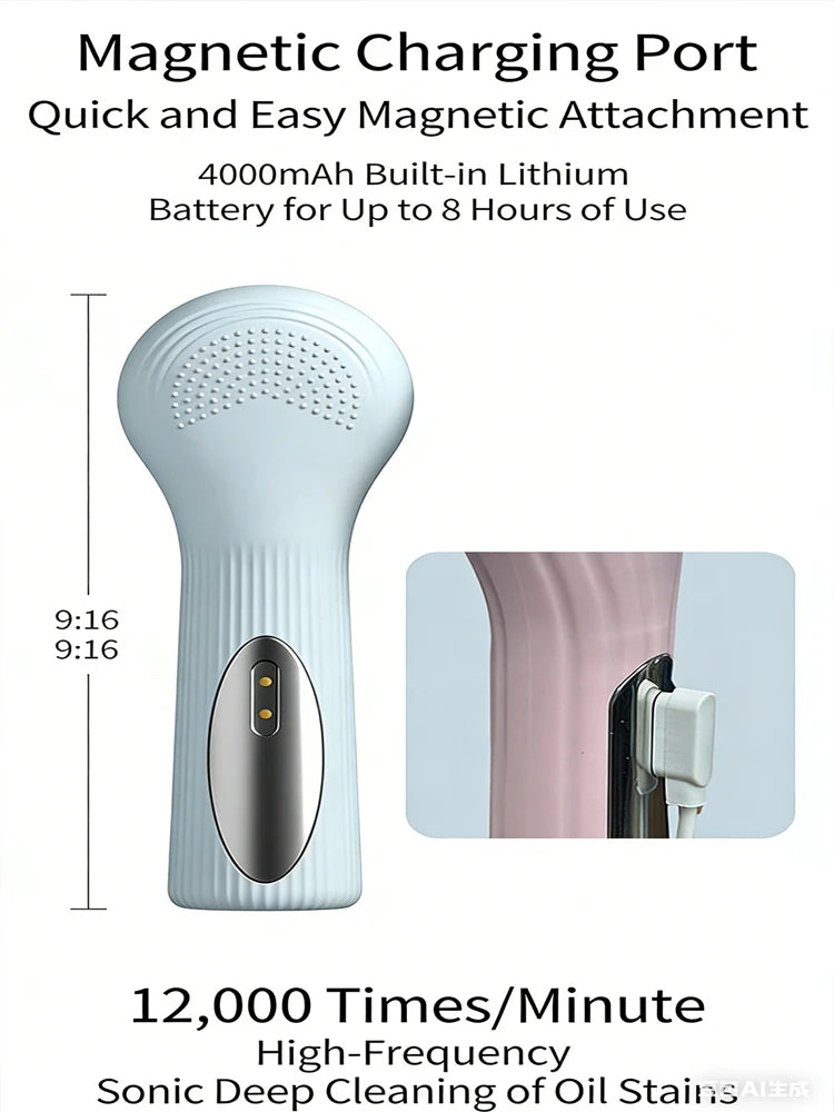 Double-Sided Eletrical Facial Cleansing Men Women Facial Cleansing Brush Heating Silicone Face Wash Brush Manual Clean Skin Care