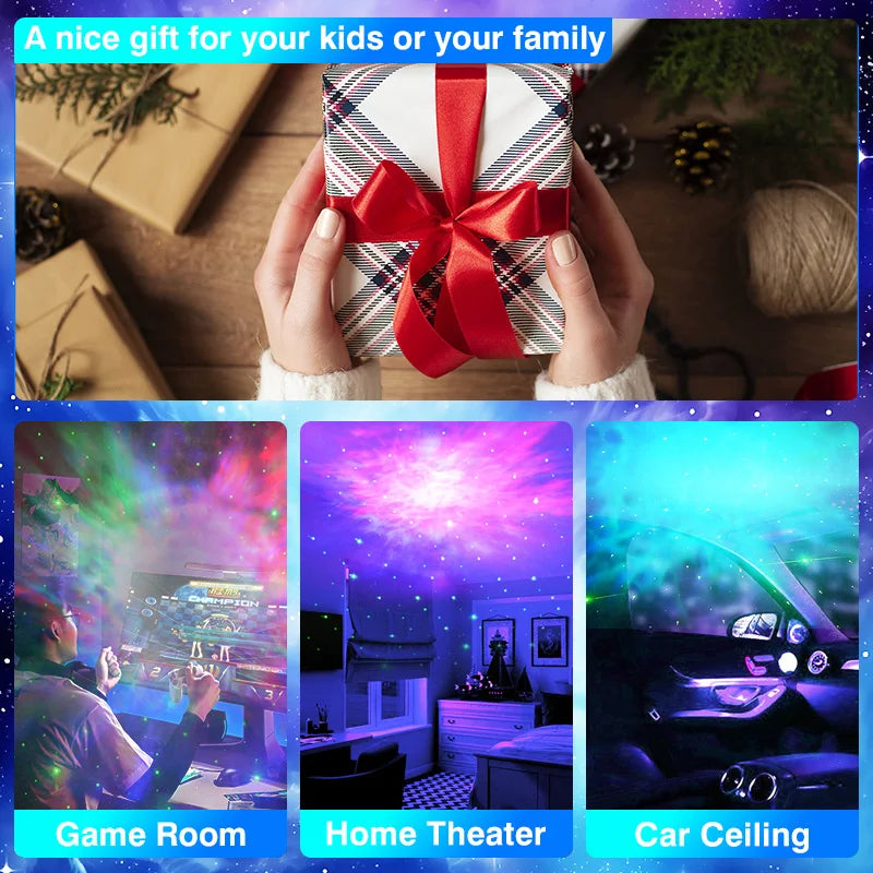 Galaxy Nebula Projector Lamp, Astronaut Design