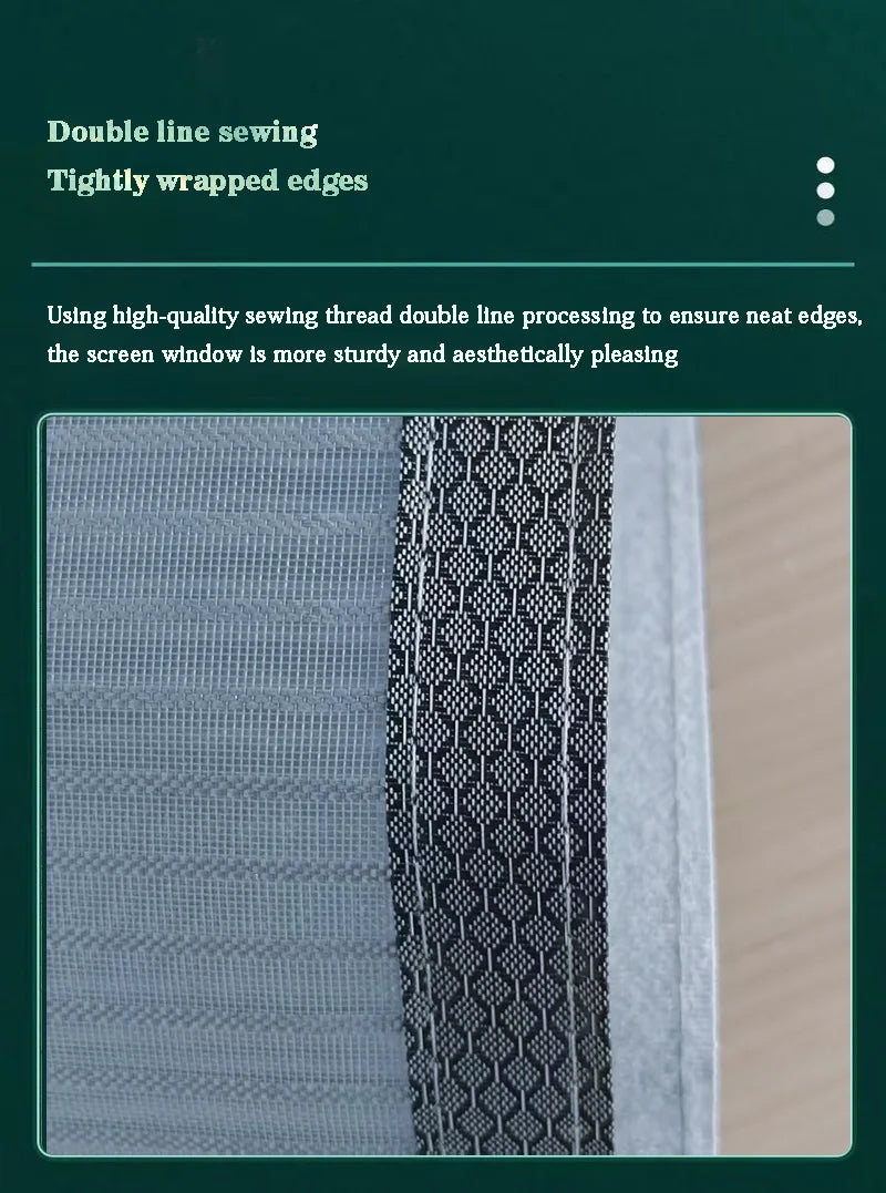 Anti cat scratch diamond mesh screen window, cat keeping seal window, no punching, self-adhesive mosquito proof pet mesh
